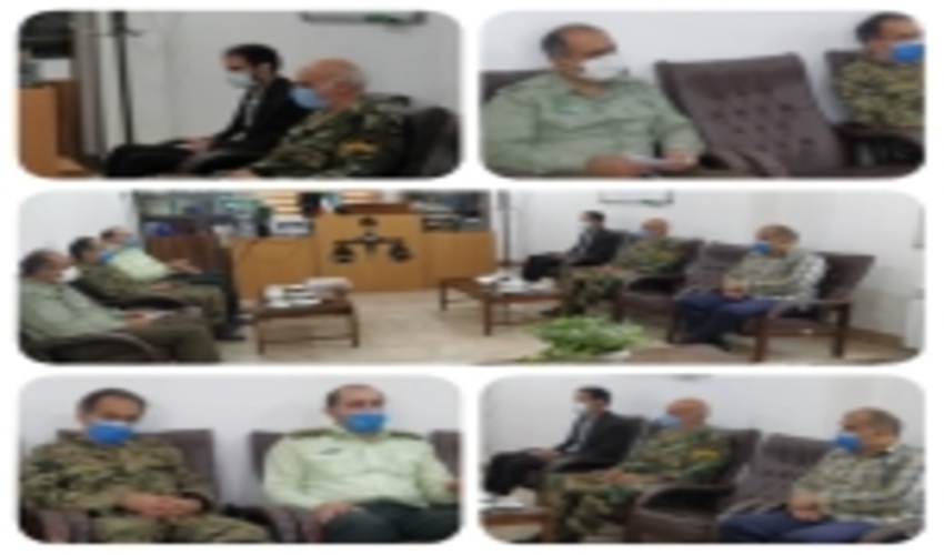 دیدار فرماندهی یگان حفاظت اداره کل منابع طبیعی و آبخیزداری استان مازندران و هیئت همراه با ریئس حوزه قضایی حرم آباد تنکابن