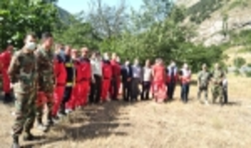 اجرای مانور آزمایشی اطفاء حریق در شهرستان چالوس