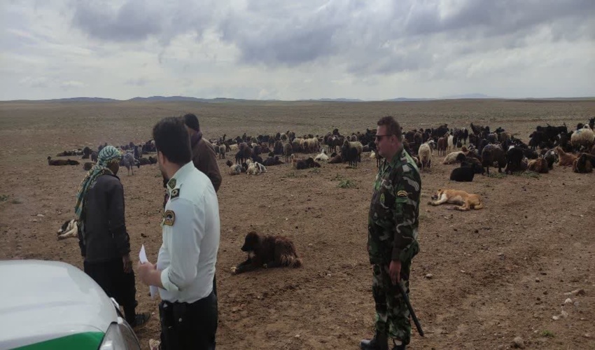 خلع ید اراضی ملی به مساحت یک هکتار در هریجان بخش مرزن‌آباد