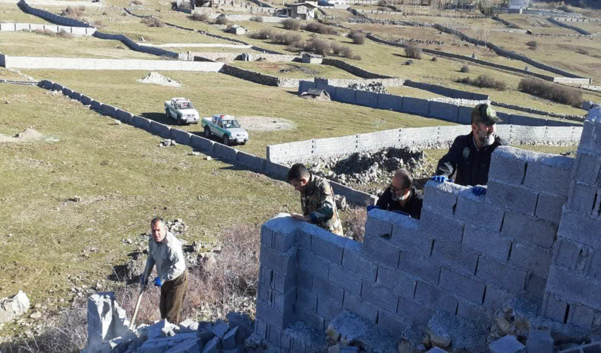 رفع تصرف 12 هزار متر اراضی ملی در چالوس 