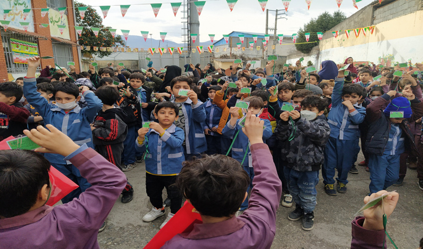 دانش آموزان یک مدرسه در چالوس همیار طبیعت شدند