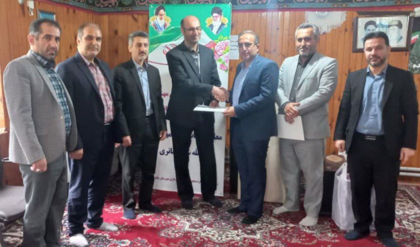 مراسم تکریم و معارفه رییس اداره منابع طبیعی و آبخیزداری شهرستان چالوس