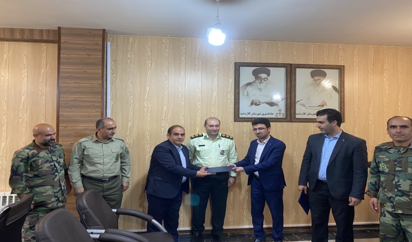 فرماندهی یگان حفاظت اداره کل منابع طبیعی و آبخیرداری استان مازندران نوشهر و هیئت همراه با رئیس دادگستری و دادستان شهرستان کلاردشت دیدار کرد