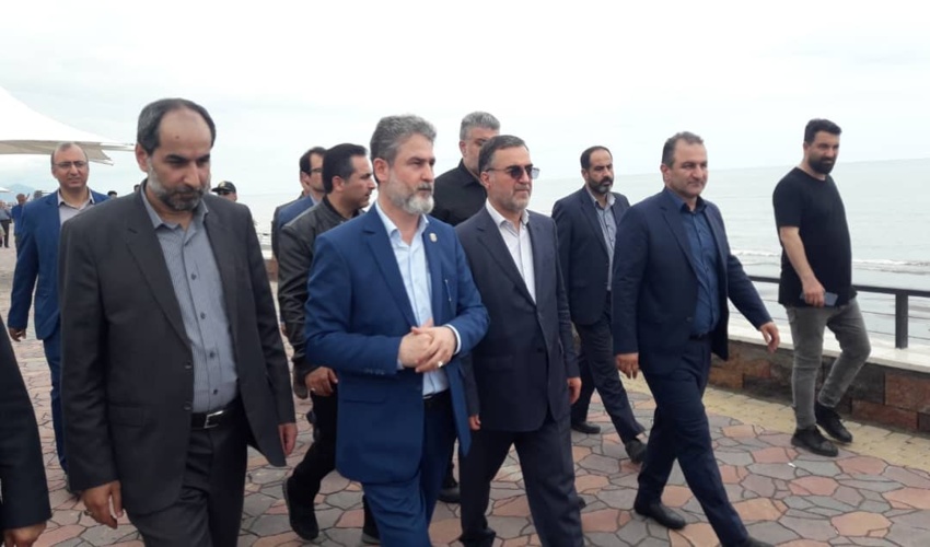 اجرای پروژه گردشگری در ساحل کریم اباد تنکابن 