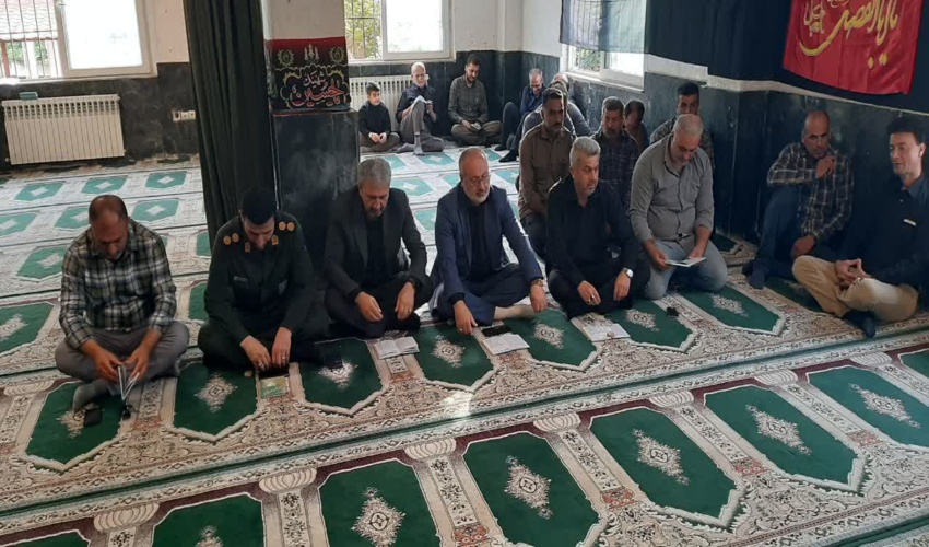مراسم عزاداری محرم در نماز خانه اداره منابع طبیعی و آبخیرداری شهرستان رامسر  برگزار شد