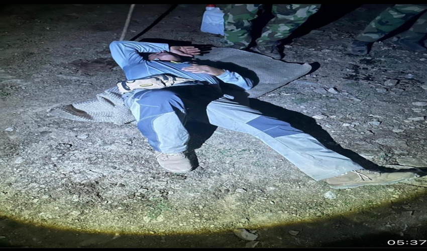 مصدوم شدن یک نیروی همیار طبیعت در آتش سوزی جنگل‌ گورت کلاردشت