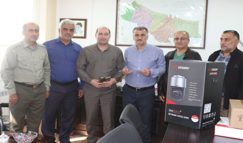 تحویل دوربین های پایشی به یگان حفاظت اداره کل منابع طبیعی و ابخیزداری استان مازندران نوشهر