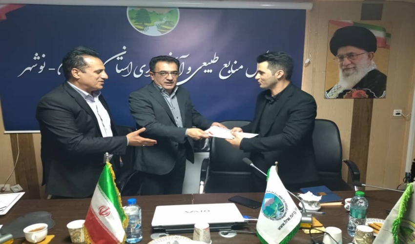 برگزاری مراسم تودیع و معارفه مدیر منابع مالی اداره کل منابع طبیعی و ابخیزداری استان مازندران نوشهر