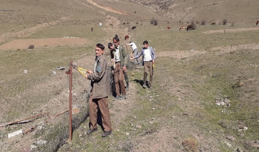 رفع تصرف ۲ هکتار از اراضی ملی در شهرستان چالوس 