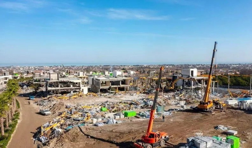 درختکاری، پایانِ کار عرصه‌های ۶۴ ویلای غیرمجاز تخریب شده نوشهر