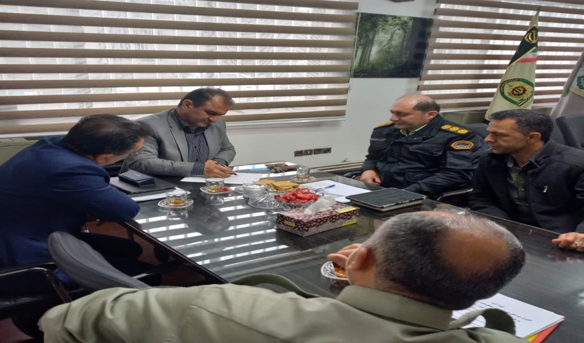 دیدار مدیر کل منابع طبیعی و آبخیزداری استان مازندران نوشهر با فرماندهی یگان حفاظت