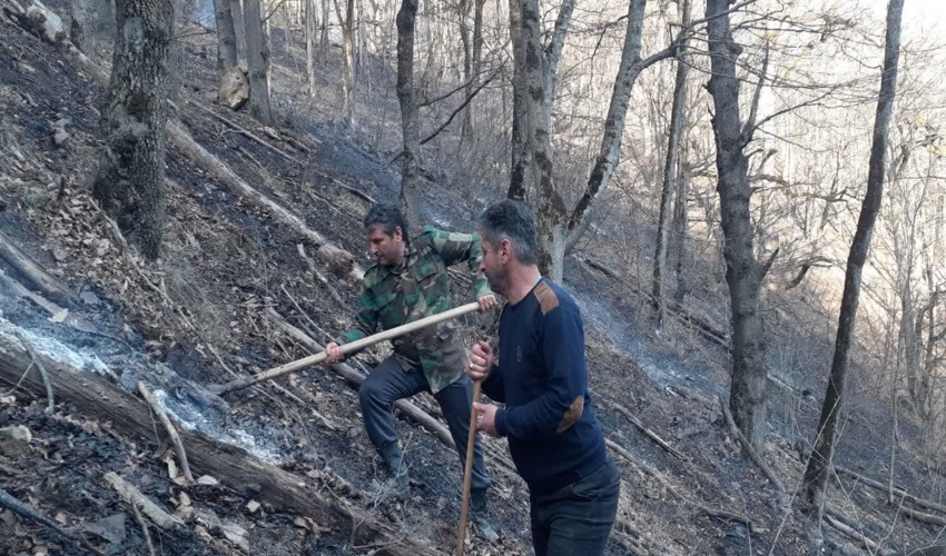 وقوع اولین فقره آتش سوزی جنگلی در مازندران