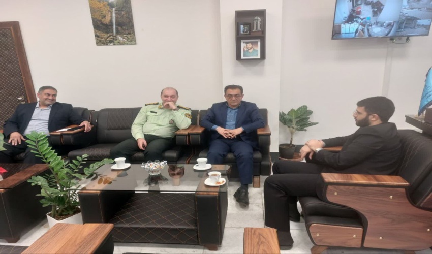 دیدار معاون مدیرکل منابع طبیعی و آبخیزداری استان مازندران با دادستان شهرستان تنکابن