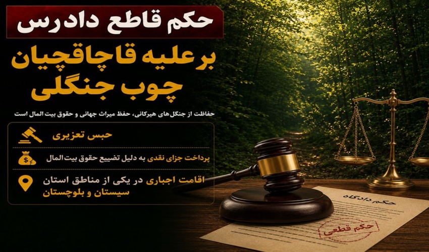 مدیرکل منابع طبیعی مازندران ـ نوشهر: رأی دادگاه نشتارود نقطه عطفی در برخورد با جرائم منابع طبیعی